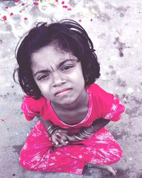 Portrait of cute girl