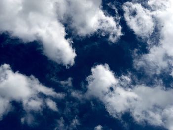 Low angle view of clouds in sky