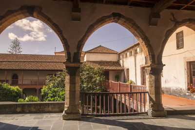 Exterior of historic building against sky