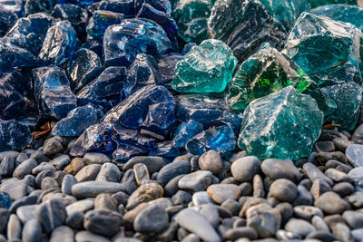 Full frame shot of pebbles