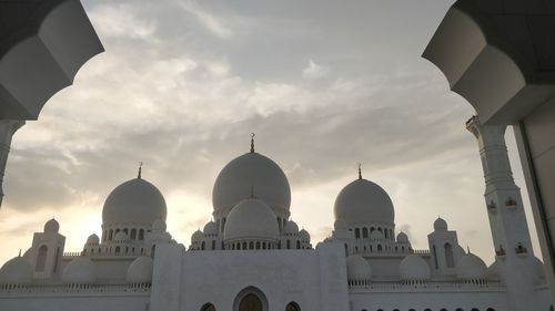 Low angle view of buildings against sky