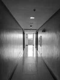 Empty corridor of building