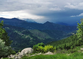 Scenic view of landscape against sky