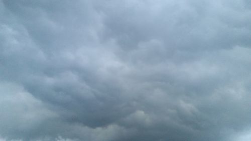 Low angle view of storm clouds in sky