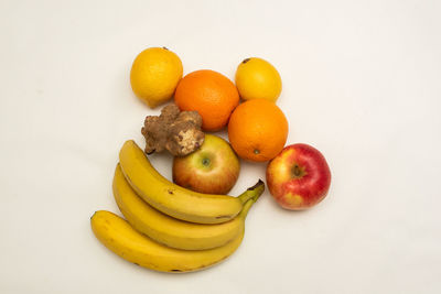 High angle view of apples