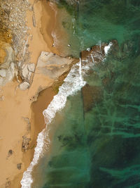 Aerial view of sea shore