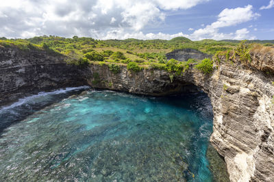 Scenic view of sea against sky