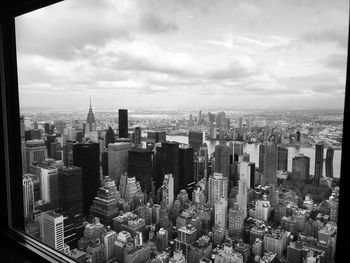 High angle view of cityscape