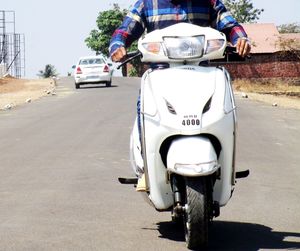 People on road