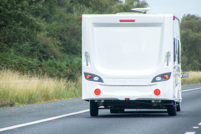 View of car on road