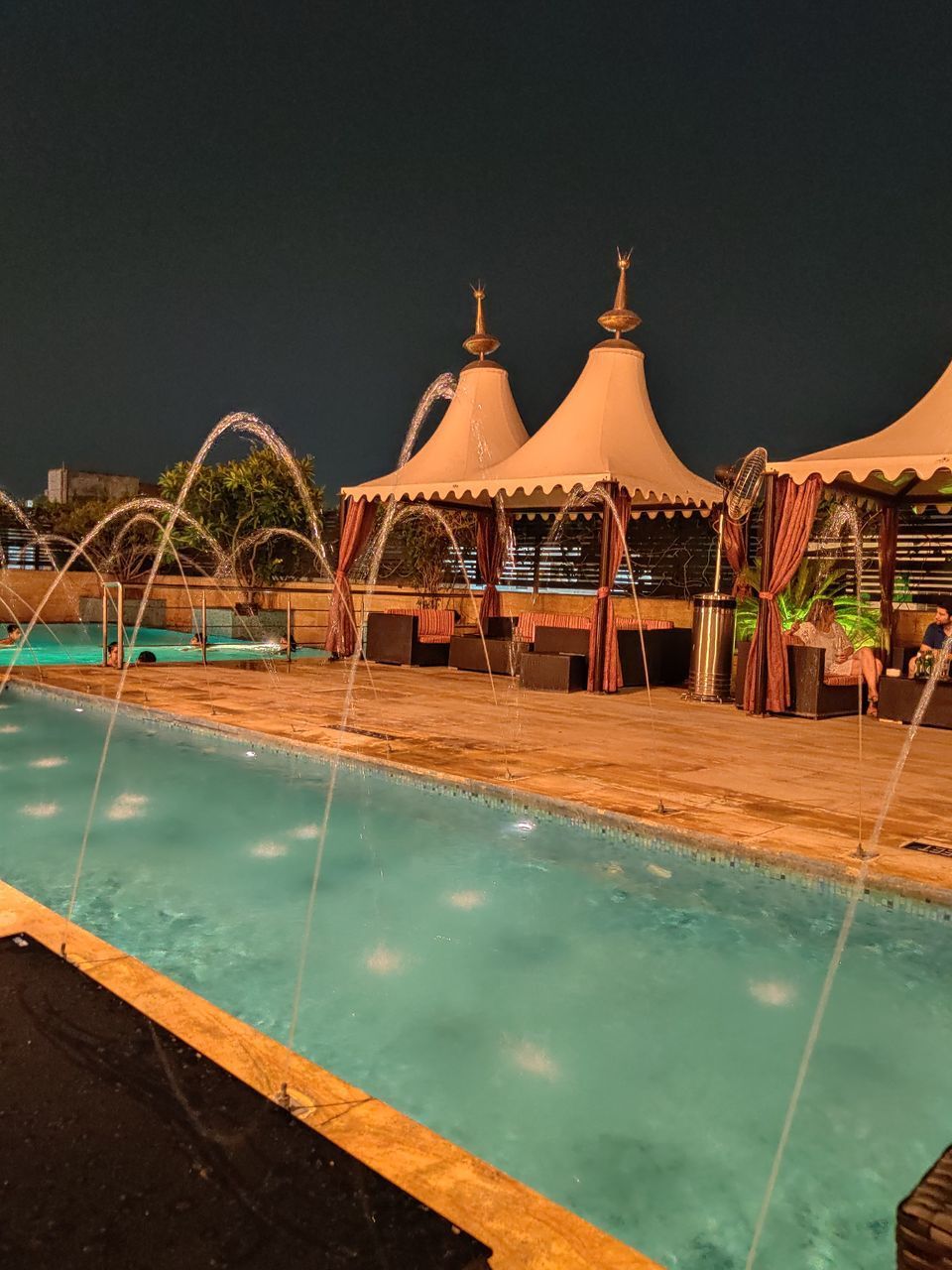 VIEW OF SWIMMING POOL AGAINST SKY