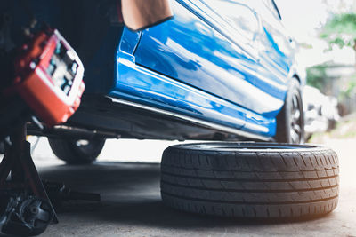 Close-up of car