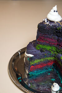 Close-up of cake on table