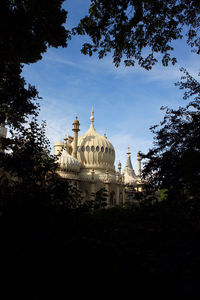 Low angle view of church against sky