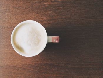 Directly above shot of coffee on table