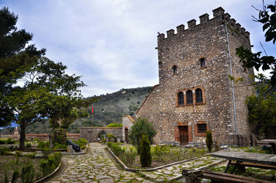 View of old building against sky