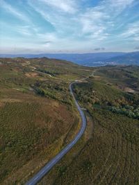 High angle view of landscape