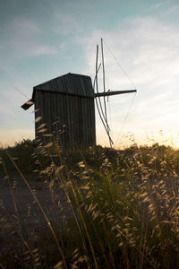 Mill on a golden hour