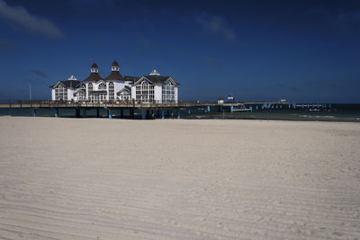 Sellin pier, german baltic sea coast of ruegen island