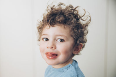 Portrait of cute boy