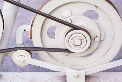 Close-up of spiral staircase