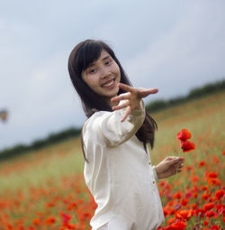 Portrait of young woman