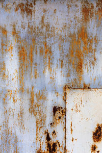 Full frame shot of rusty metal wall