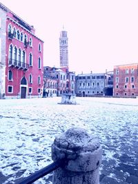 View of cityscape in winter