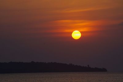 Scenic view of sunset against sky