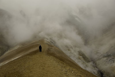 Scenic view of mountain against sky