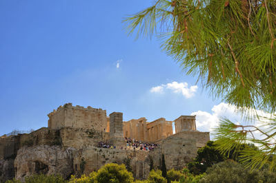 Low angle view of historical building