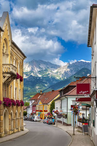 Street in admont city center, austria