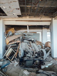 Interior of abandoned factory
