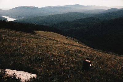 Scenic view of mountains