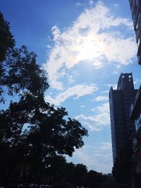 Low angle view of built structure against sky