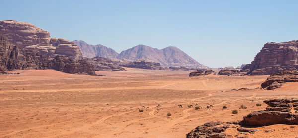 Scenic view of desert against sky