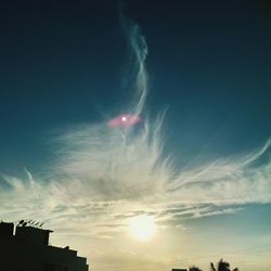 Low angle view of sky at night