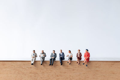 Group of people standing against the sky