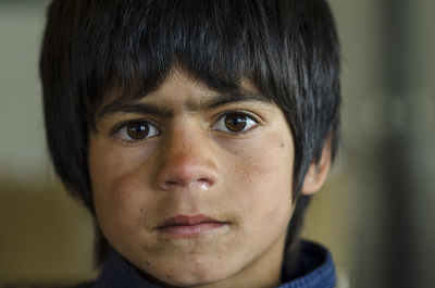 Close-up portrait of boy