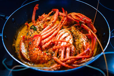 Close-up of food in bowl on table