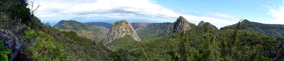 Panoramic view of landscape against sky