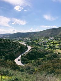 Scenic view of landscape against sky