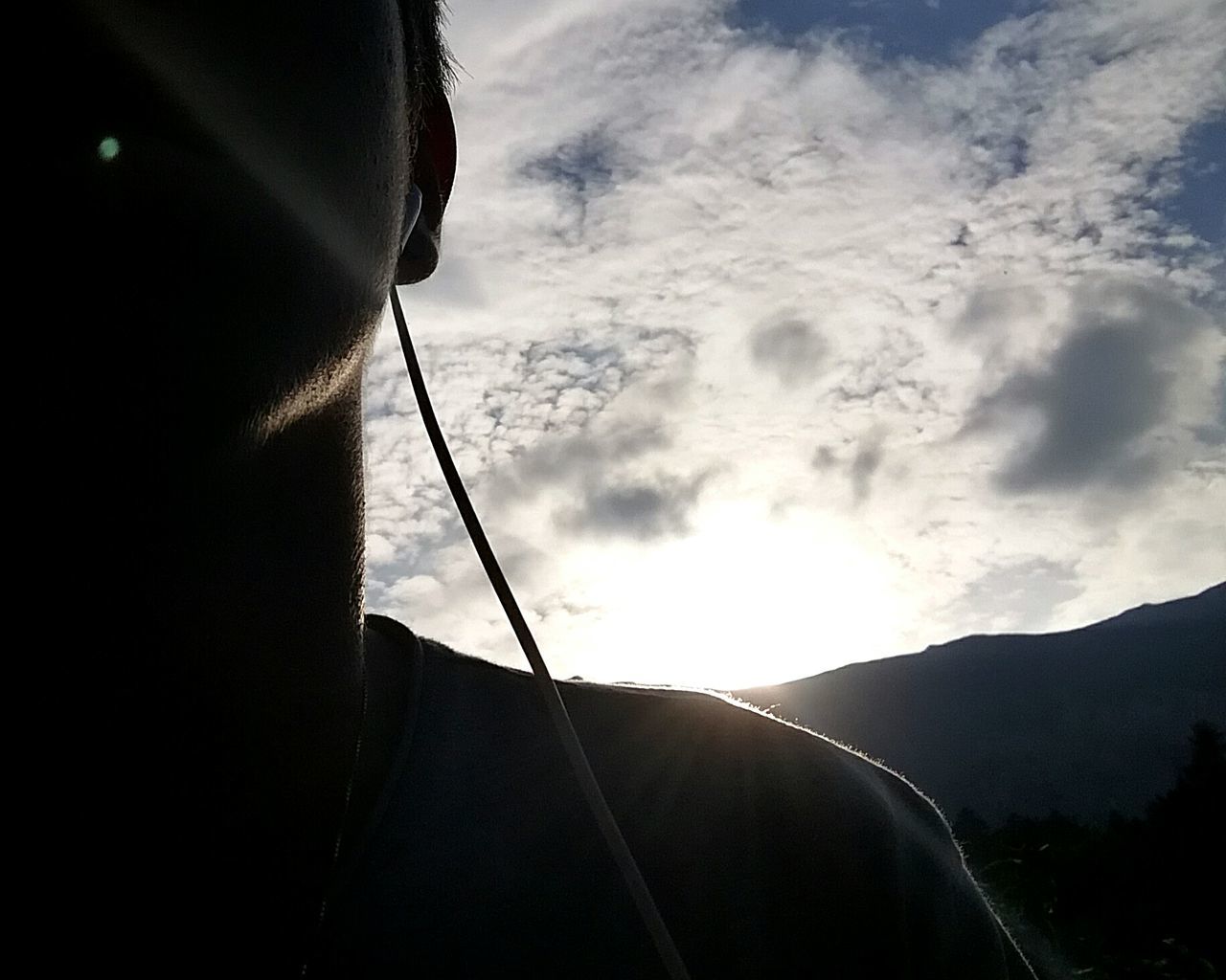 cloud - sky, sky, low angle view, outdoors, close-up, adventure, one person, human body part, only men, day, beauty in nature, adult, nature, adults only, people, one man only