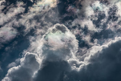 Low angle view of clouds in sky