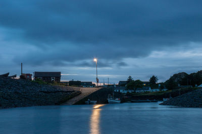 Scenic view of river against sky