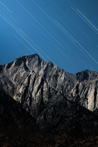 Low angle view of mountain against sky