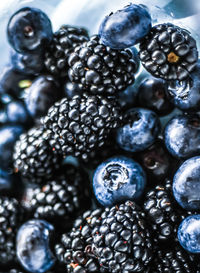 Full frame shot of blueberries