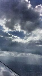 Aerial view of cloudy sky