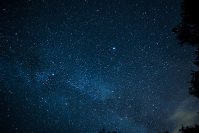 Low angle view of stars in sky