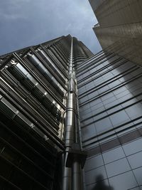 Low angle view of modern building against sky